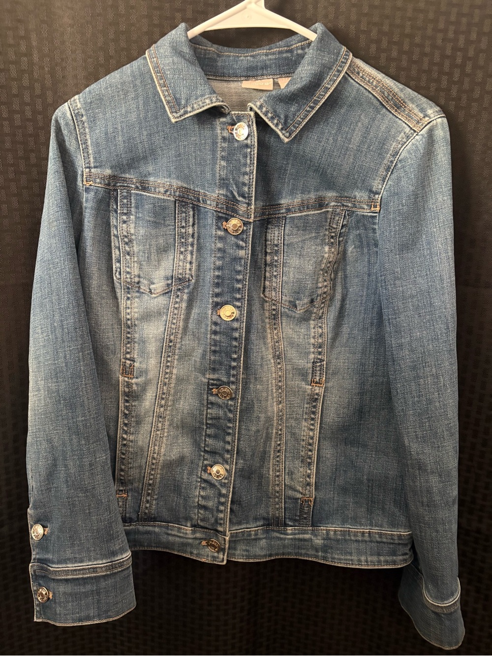 Chico's Classic Light Blue Denim Jacket